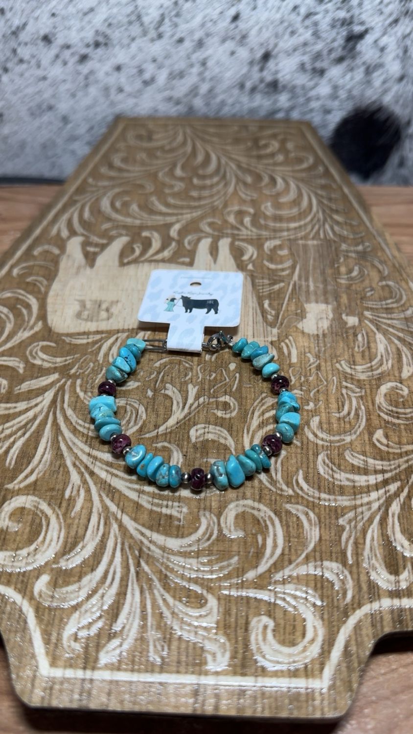 Turquoise, Purple Spiny Oyster, &amp; Navajo Pearls