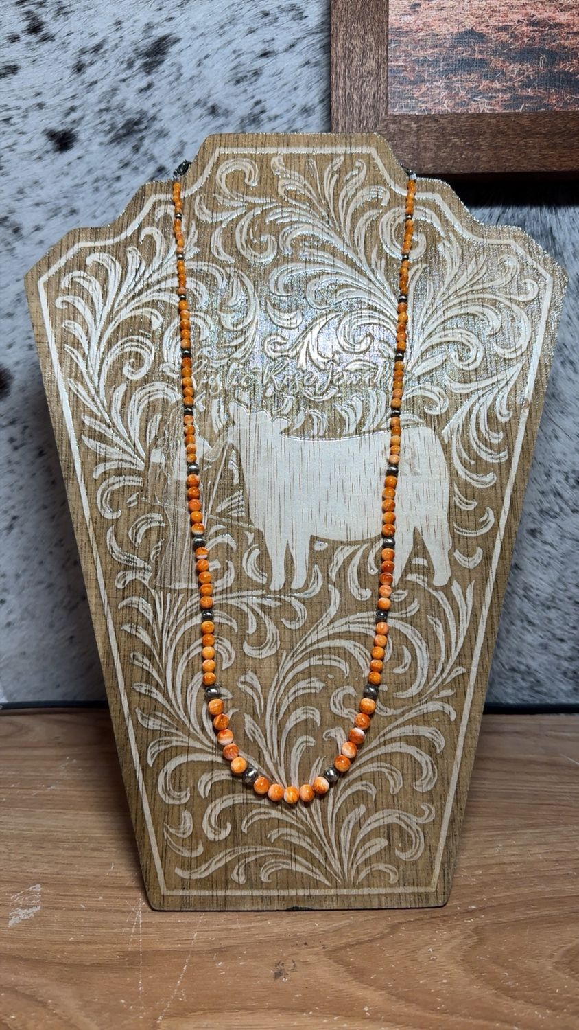 Orange Spiny Oyster &amp; Navajo Pearls