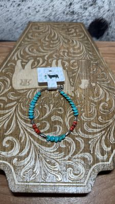 Turquoise, Red Spiny Oyster &amp; Navajo Pearls