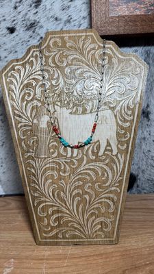 Turquoise, Red Spiny Oyster &amp; Navajo Pearls