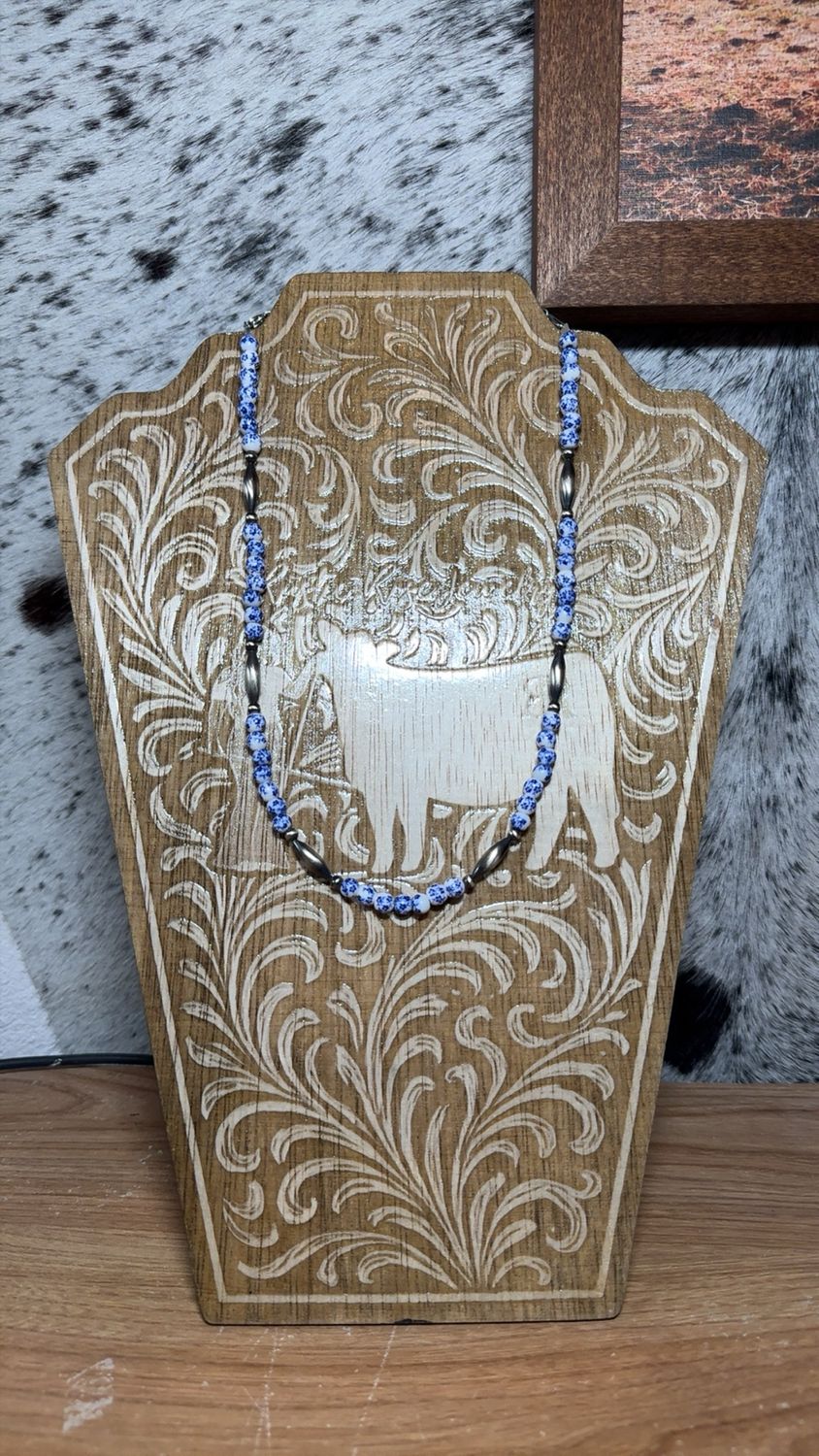 Blue China &amp; Navajo Pearls