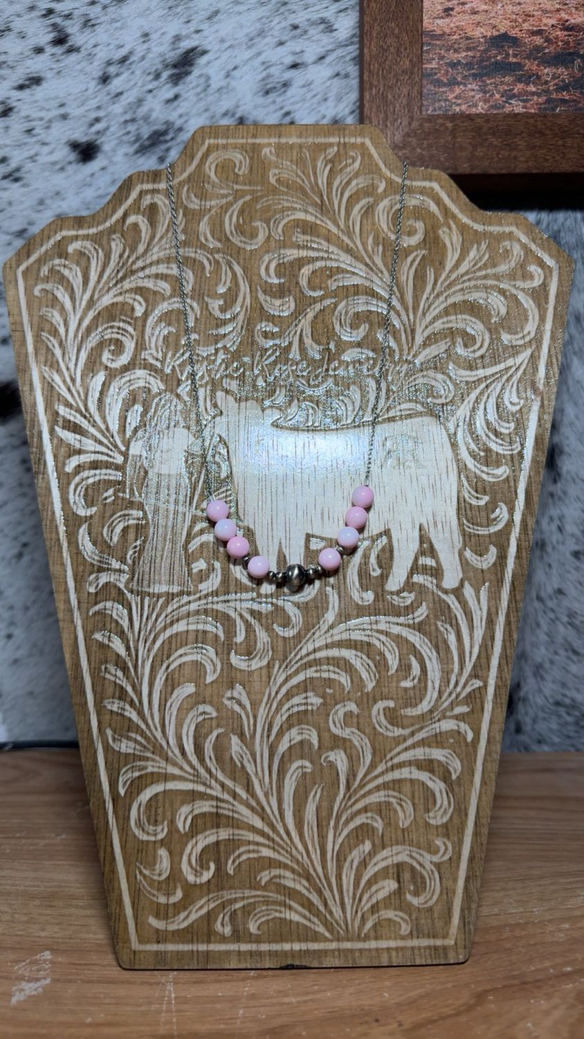Pink Conch &amp; Navajo Pearl Stacker