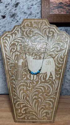 White Water Turquoise &amp; Navajo Pearl Stacker