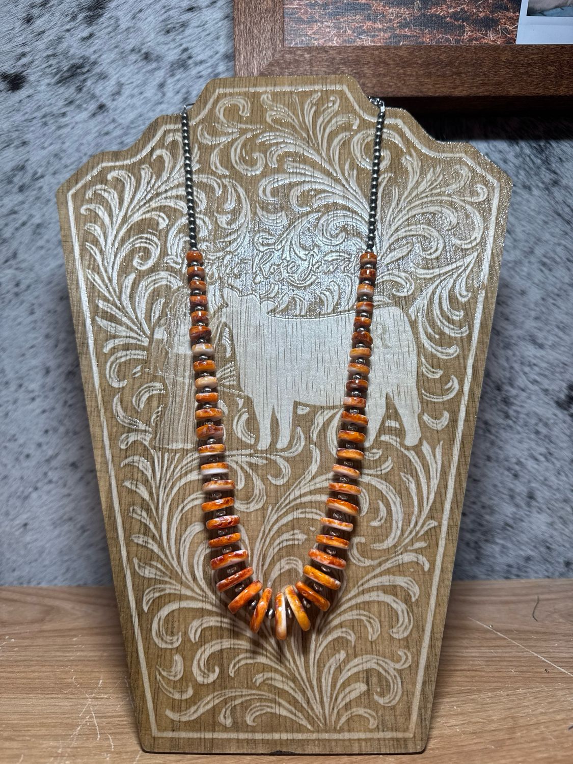 Orange Spiny Oyster &amp; Navajo Pearls