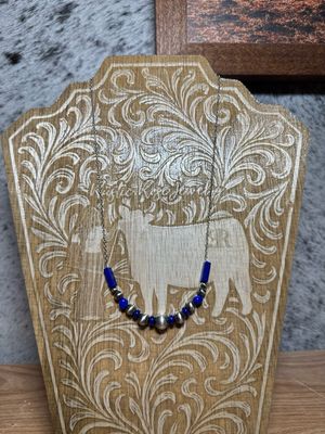 Blue Lapis &amp; Navajo Pearl Stacker