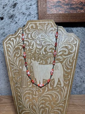 Red Spiny Oyster, Red China &amp; Navajo Pearls