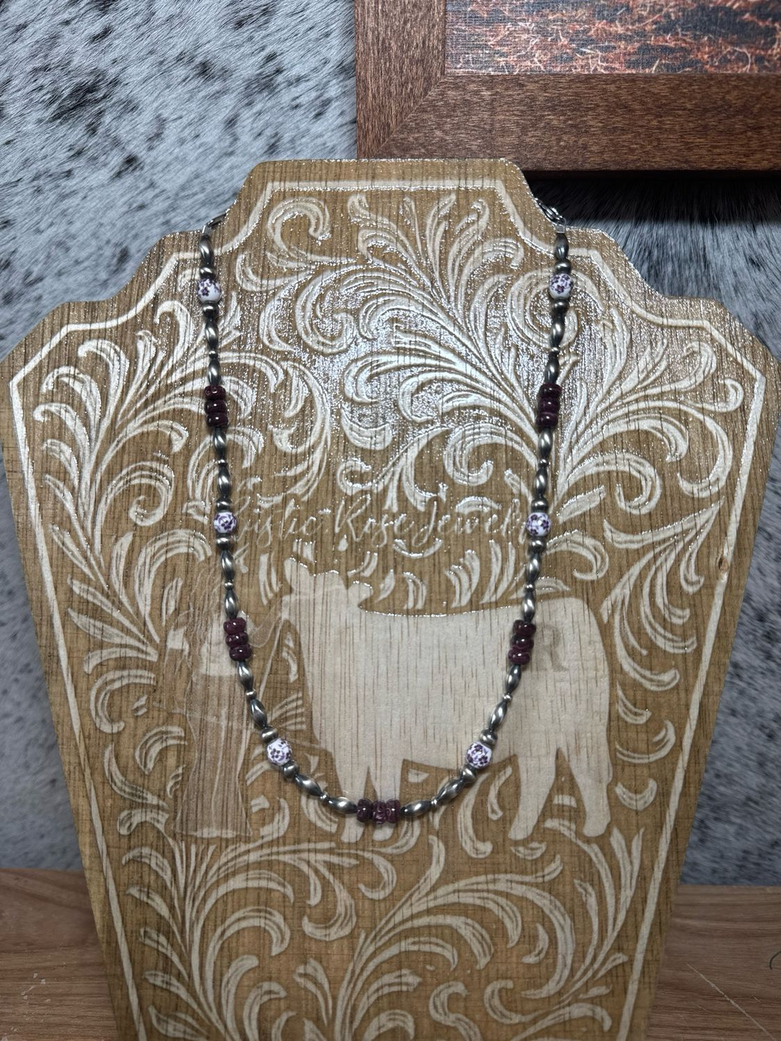 Purple Spiny Oyster, Purple China &amp; Navajo Pearls