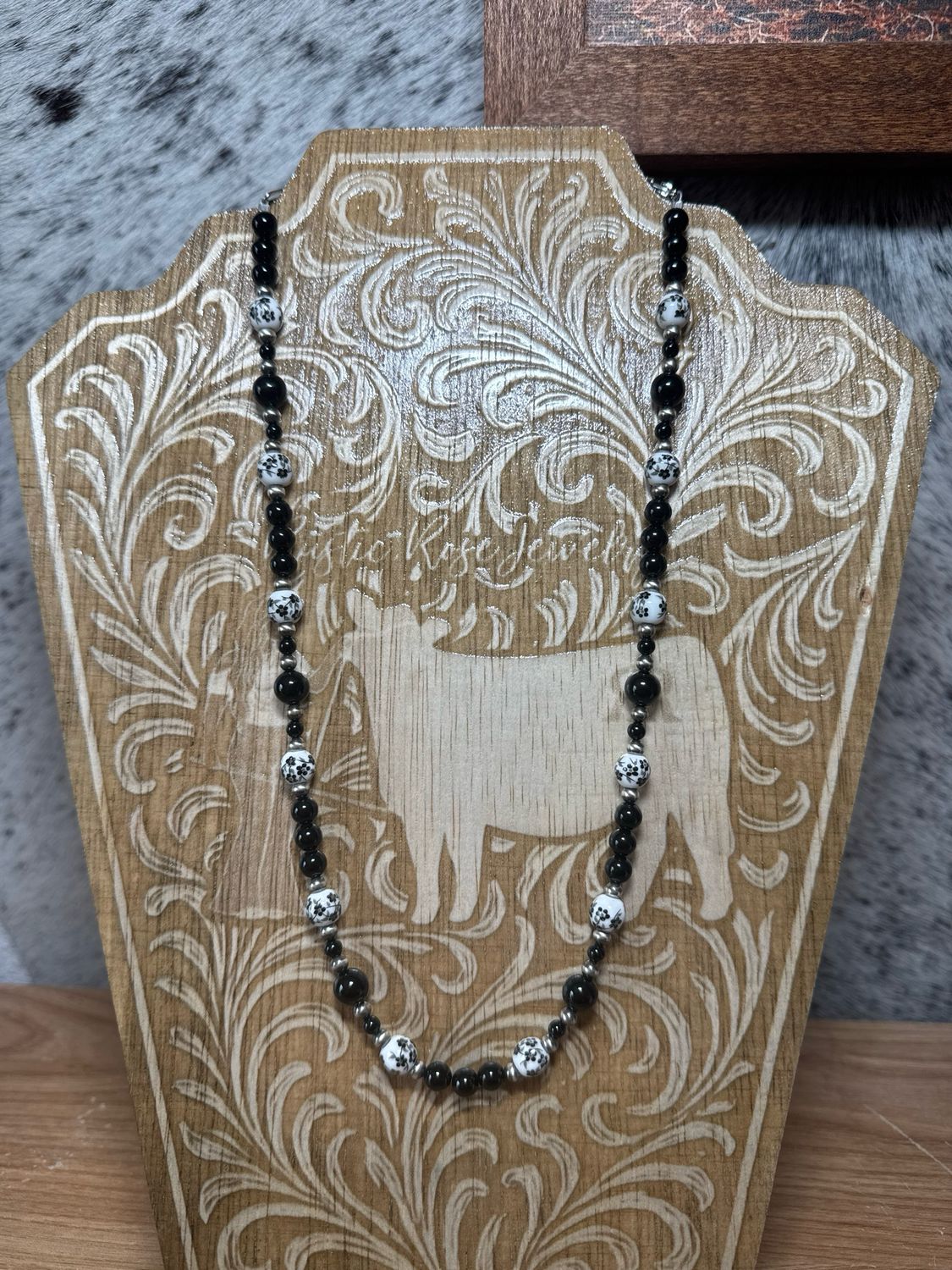 Black Onyx, Black China &amp; Navajo Pearls