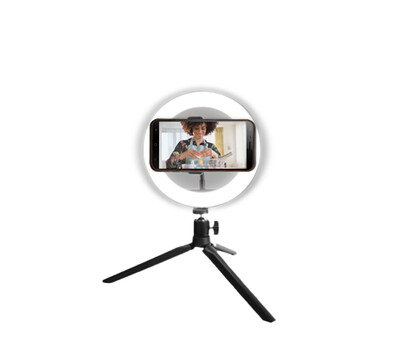 Vivitar | 10-inch Streaming Essentials Led Ring Light With Spider Tripod