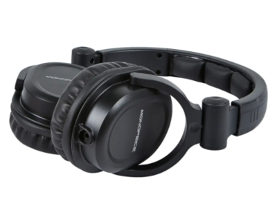 Monoprice | Premium Hi-Fi DJ Style Over-the-Ear Pro Headphones with Mic