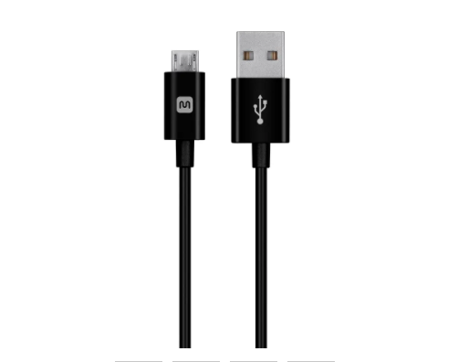 Monoprice | Select Series USB-A to Micro B Cable, 2.4A, 22/30AWG, Black or White, 6ft