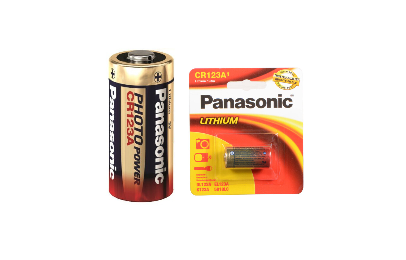 Panasonic CR123A Lithium Batteries in Bulk Boxes of 100