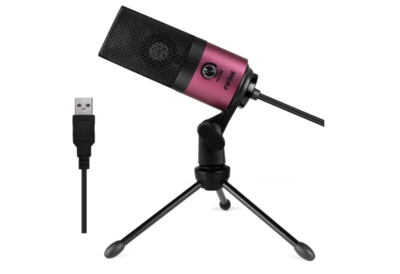 Fifine | K669 USB Condenser Microphone for Podcasting, Gaming, Voice-Over Recording on Computer