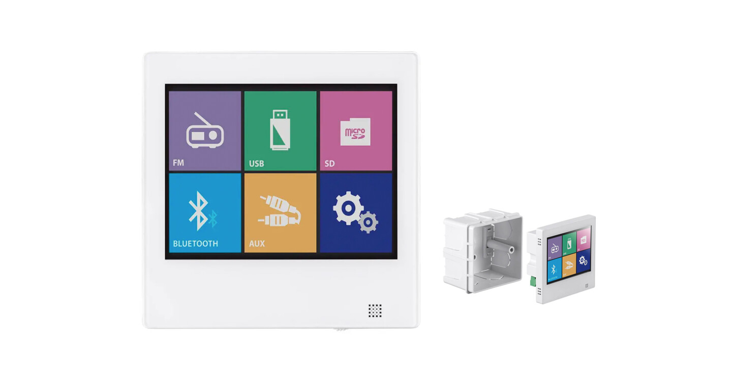 Monoprice  | Touch Screen 40 Watts Wall Mount Amplifier