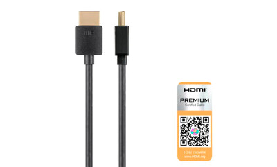 Monoprice | 6Ft 4K Slim Certified Premium High Speed HDMI Cable 18Gbps P/N: 24187