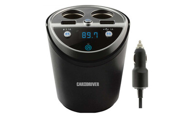 Car And Driver | Power Cup w/ Dual Socket/USB And Bluetooth