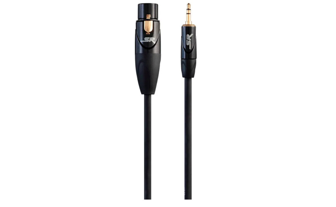 Monoprice | XLR Female to 1/8in TRS Male Connector, 24AWG, Black, 6ft