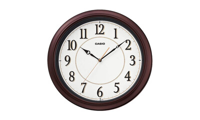 Casio | 12" Wall Clock Dark Metallic Brown   IQ-60