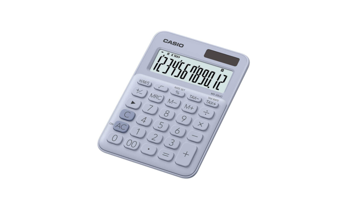 Casio | 12 digits Extra large display  MS-20UC. Pink, Blue