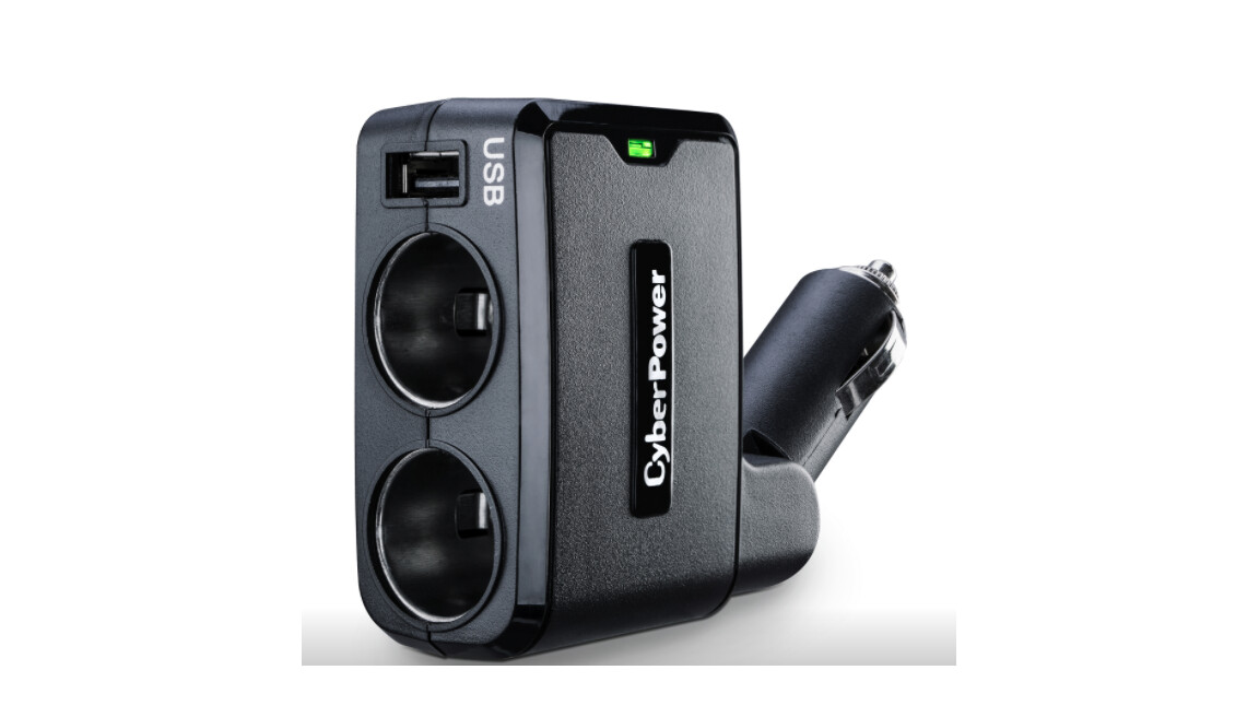 CyberPower | Dual Cigarette outlets With USB Port