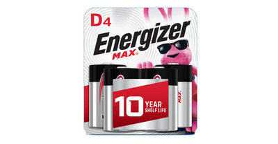 Energizer | 4 Pack D Alkaline Batteries.