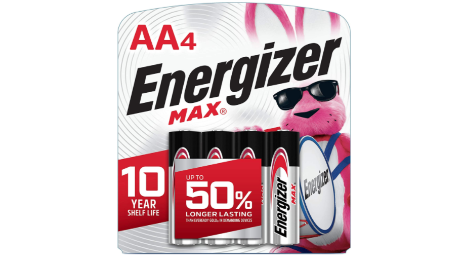 Energizer | 4 Pack AA Alkaline Batteries.