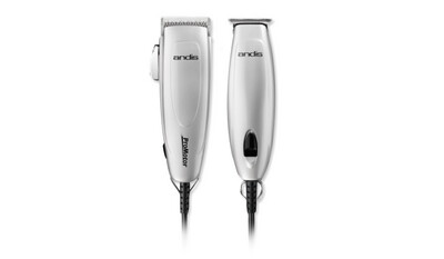 Andis | Promotor+ Combo 27-Piece Clipper/Trimmer Haircutting Kit, Silver