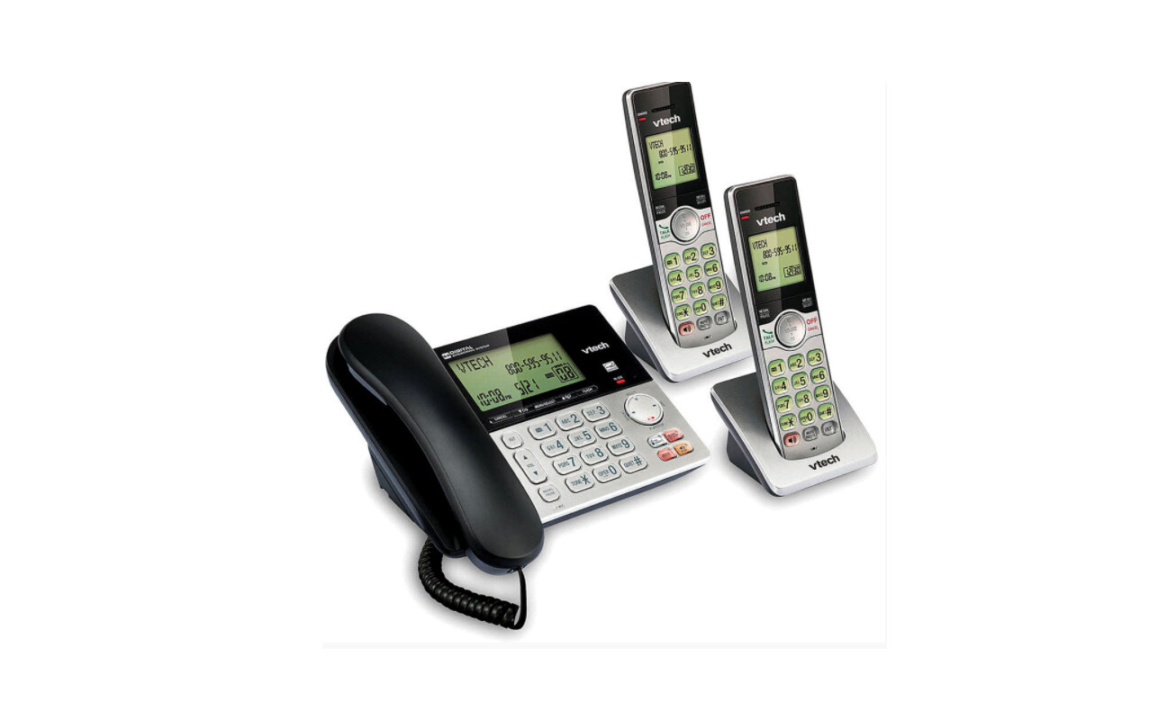 Vtech | Corded/Cordless Caller ID Answering System with 2 Handsets