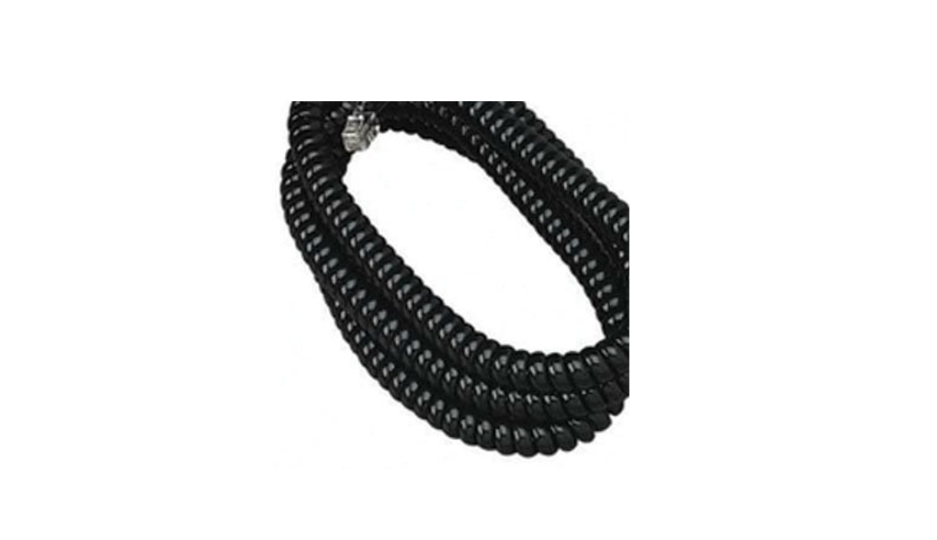Nippon America | 7ft Phone Handset Cord Black/Ivory