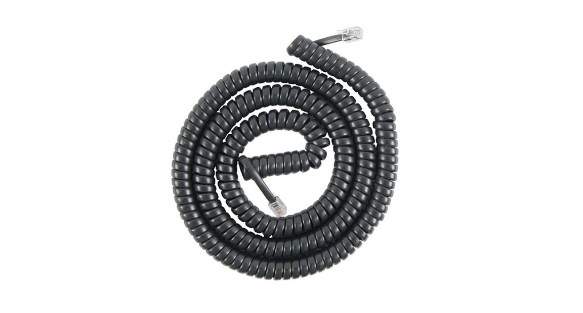 Nippon America | 15ft Phone Handset Cord Black/Ivory