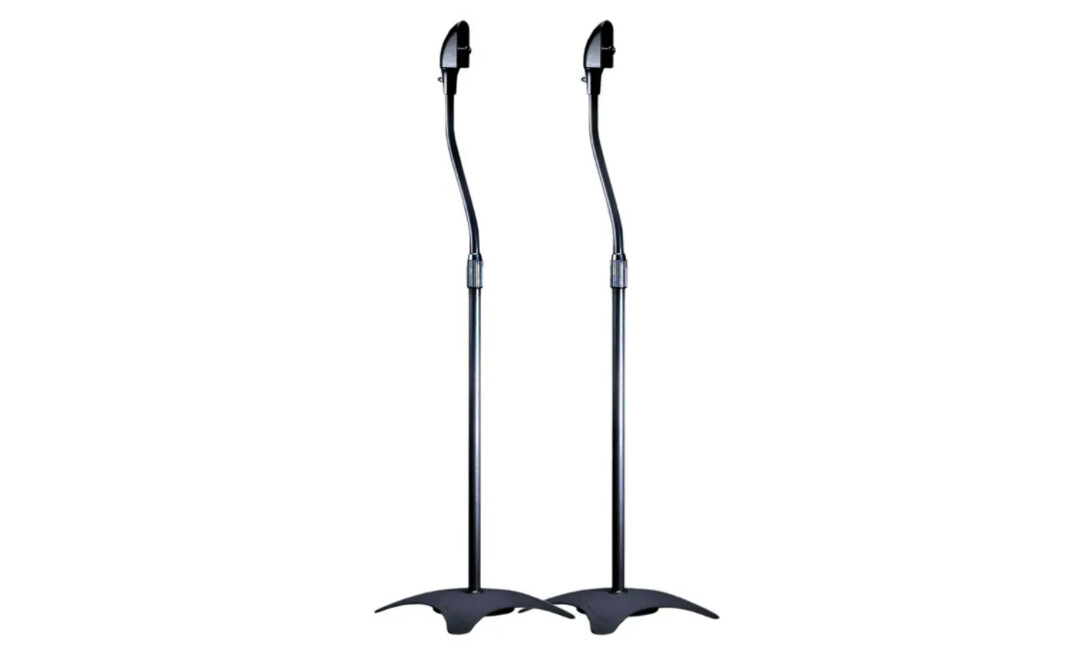 Monoprice | Speaker Floor Stands   5 lb Capacity Adjustable Height (pair)