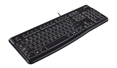 Logitech | K120 Ergonomic Desktop USB Wired Keyboard