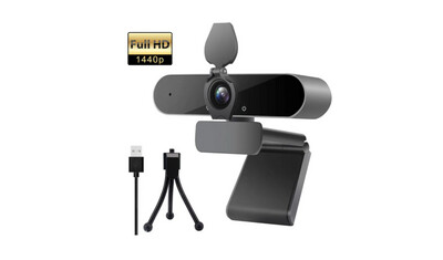 Webcam | 2K 1440P Auto Focus USB Webcam with Microphone