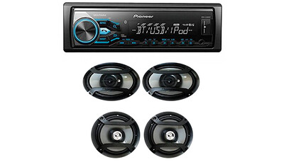 Pioneer | Car Single Din Digital Receiver + Speaker Kit
MXT-X3869BT