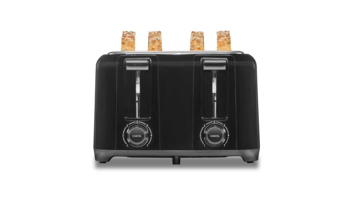 Proctor Silex |  Wide Slot 4 Slice Toaster Black 24215PS