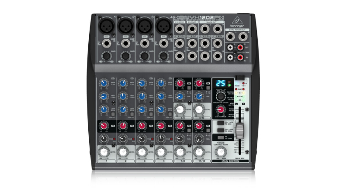 Behringer 12Channel Mixer With 4 Mic Inputs XENYX 1202FX