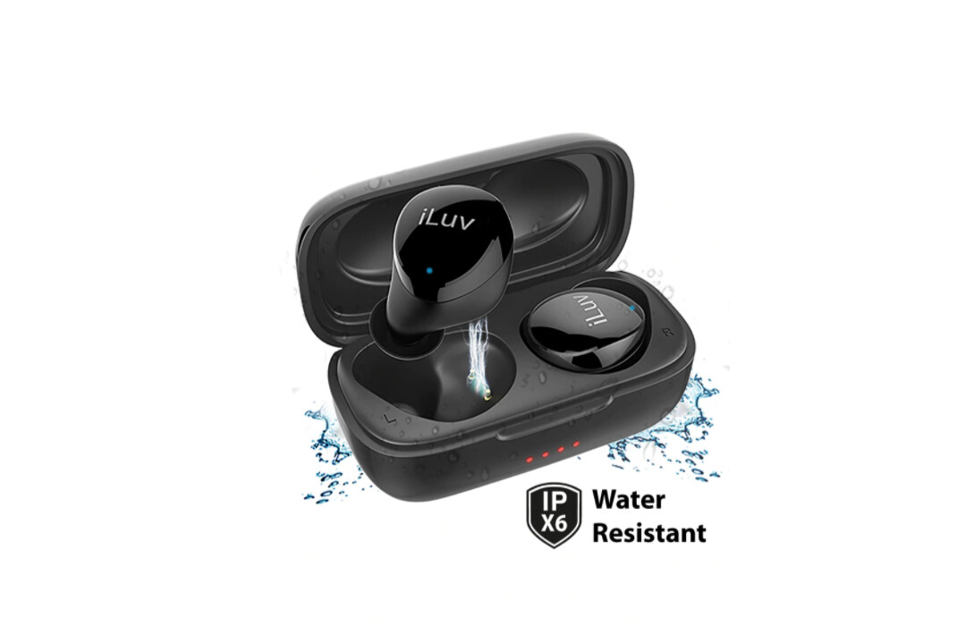iLuv Bubble Gum IPX6 True Wireless Bluetooth V5.0 Earbuds BBGTWSAIRBK