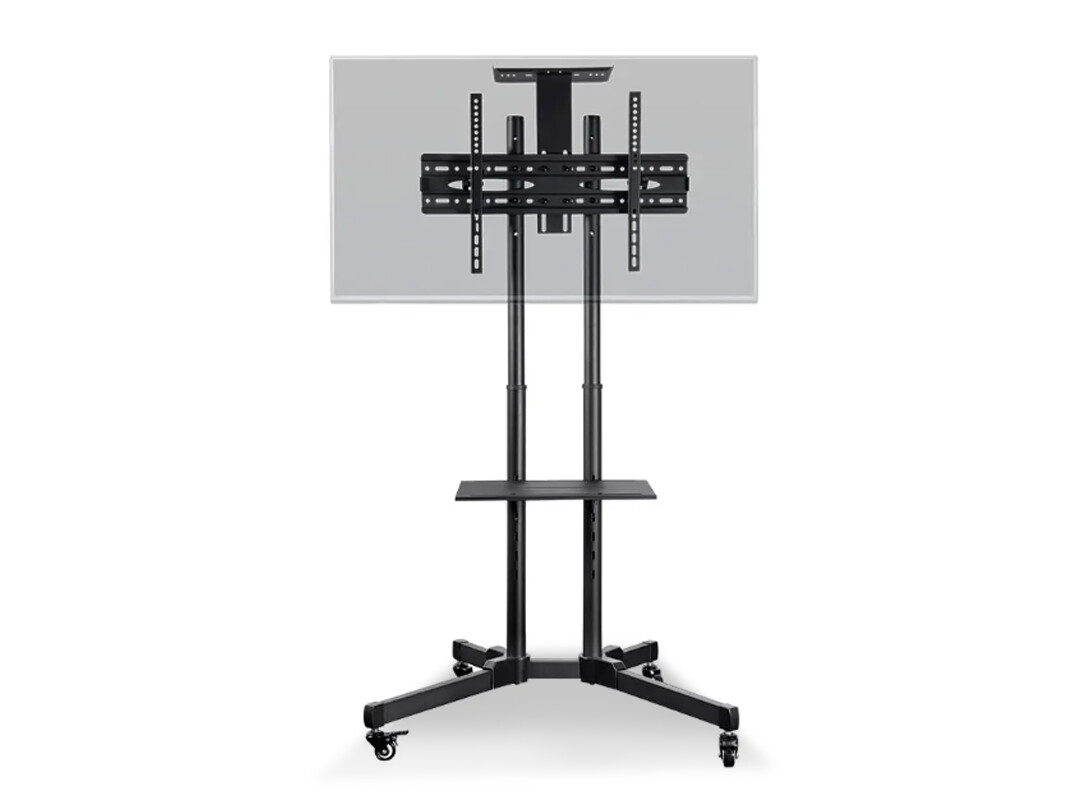 Monoprice | 37&quot; - 70&quot; Mobile TV Floor Stand with Media Shelf P/N: 16096