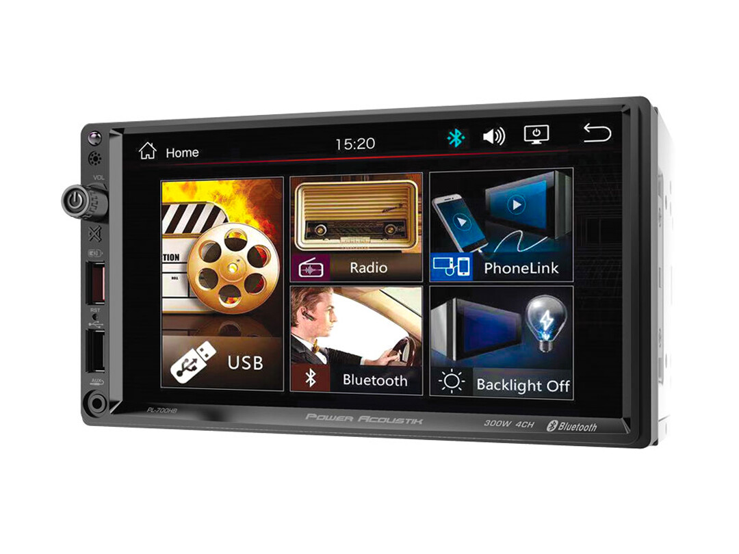 Power Acoustik | 7&quot; Touchscreen Double Din Multimedia DVD
 Headunit  PL-700HB