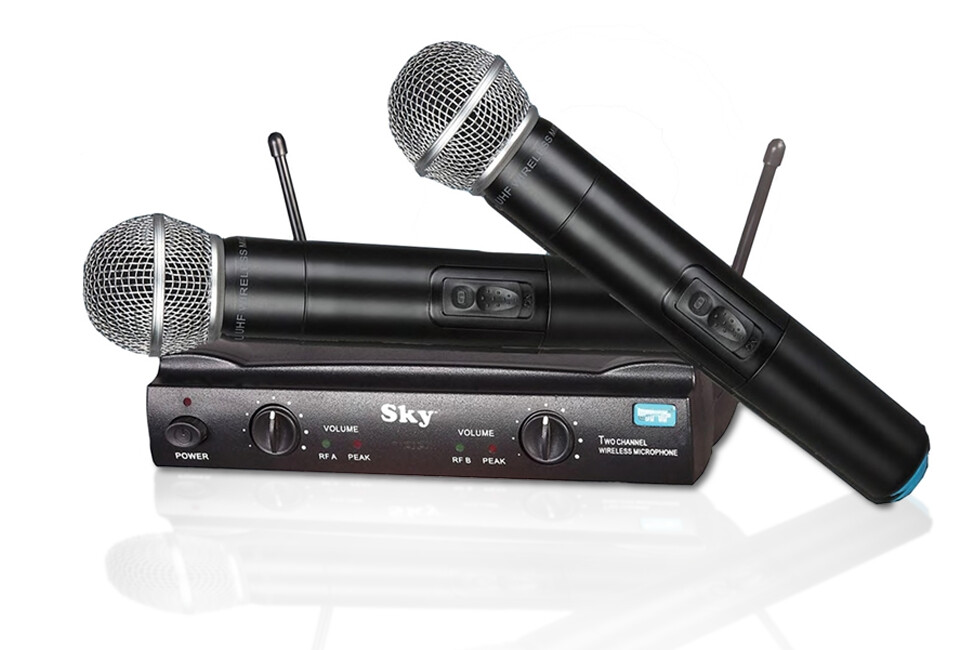 Sky | SDM-5502A 2 Handheld UHF Wireless Microphone