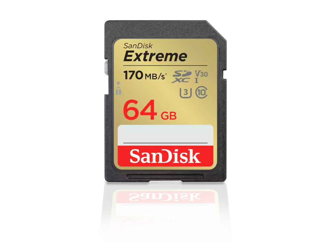Sandisk | 64GB Extreme SDXC Memory Card UHS-I C10, U3, V30, 4K UHD