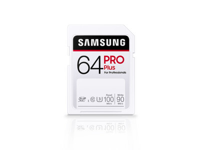Samsung | 64GB PRO Plus SDXC Memory Card UHS-I, Class10, U3, V30, 4K UHD