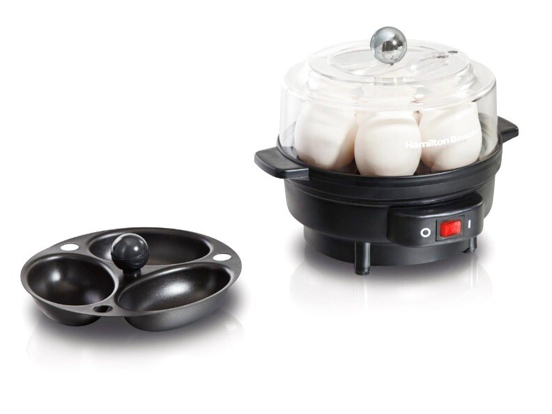 Hamilton Beach | Egg Cooker with Built-In Timer, Poaching Tray