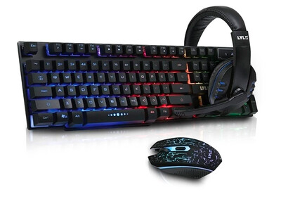 LVLUP | 3 in 1 Pro Gaming Kit, Keyboard, Mouse and Headphones