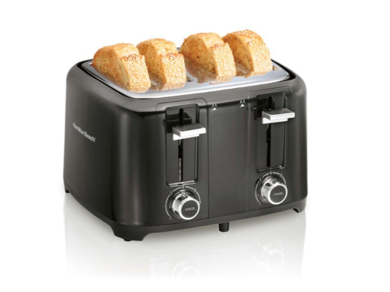 Hamilton Beach |  4 Slice Toaster with Extra-Wide Slots Black 24217