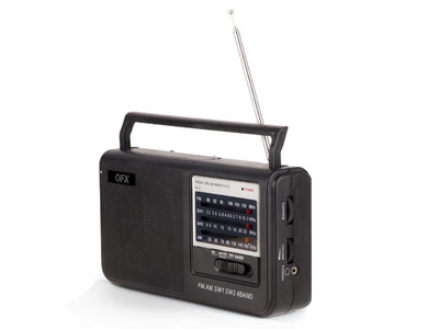 QFX | R-3 Portable 4-Band AM/FM/SW1/SW2 Radio