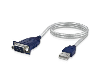 Sabrent | CB-DB9P USB 2.0 to Serial DB9 Male RS232 Cable Adapter, 1FT