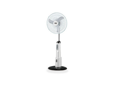 Ludger | 18" Rechargeable Standing Fan with Emergency Light