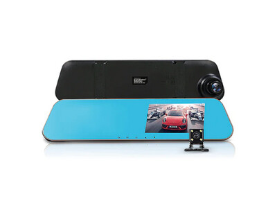Pipeman&#39;s | IS-RVDVR-43 Front/Rear View Camera with 4.3&quot; Monitor and DVR