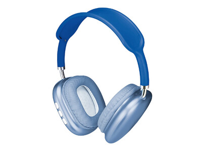 Coby | CHBT835 Metallic Bluetooth Wireless Headphones, Black, Blue or Silver